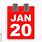 Jan 20 Calendar