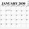 January 2030 Calendar