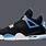 Jordan 4 Black Valor Blue