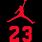 Jordan Logo Black Red