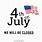 July 4th Closed Sign Template Free
