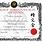 Karate Belt Certificates