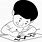 Kids Drawing Clip Art Black and White