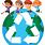 Kids Recycle Clip Art