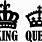 King and Queen Crown Silhouette