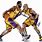 Kobe and LeBron Lakers Art