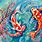 Koi Fish Paintings On Canvas