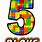 LEGO Number 5 Free SVG