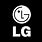 LG Logo Black and White