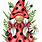 Ladybug Gnome Clip Art