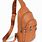 Leather One Strap Backpack