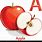 Letter A with Apple