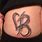 Letter B Heart Tattoo