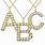 Letter a Diamond Pendant