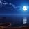 Light Blue Moon Background