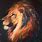 Lion Acrylic Painting