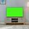 Living Room with Green Screen TV