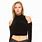 Long Sleeve Cut Out Crop Top