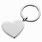 Love Heart Silver Key Chain