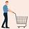 Man with Shopping Trolley