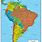 Mapa Sud America