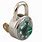 Master Combination Lock with Key