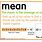 Mean Definition Math Examples