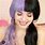 Melanie Martinez Purple and Black Hair