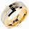 Men Wedding Rings Silver and Gold