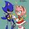 Metal Sonic and Amy