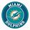 Miami Dolphins Logo Round