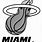 Miami Heat White Logo