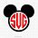 Mickey Mouse Monogram