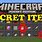 Minecraft Secret Items