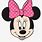 Minnie Mouse Head Pink Bow