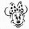 Minnie Mouse Stencil Template