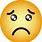 Miserable Face Emoji