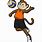 Monkey Playing Volleyball