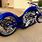 Motorcycle Chpper Blue