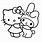 My Melody and Hello Kitty Coloring