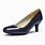 Navy Low Heel Dress Shoes