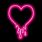 Neon Pink Hearts