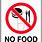 No Take Food Sign