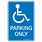 No-Parking Handicap Sign