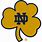 Notre Dame Football Shamrock Logo