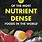 Nutrient Dense Foods