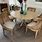 Oak Pedestal Dining Table and Chairs