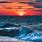 Ocean and Sunset Wallpaper