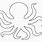 Octopus Stencil Template