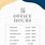 Office Hours Template Word Free